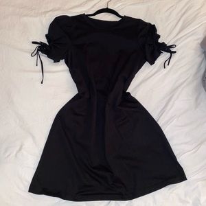 Little black casual tee shirt dress
